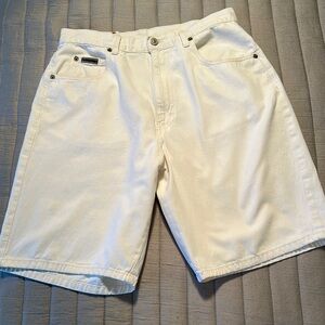 Vintage Calvin Klein White jean loose Shorts, high rise